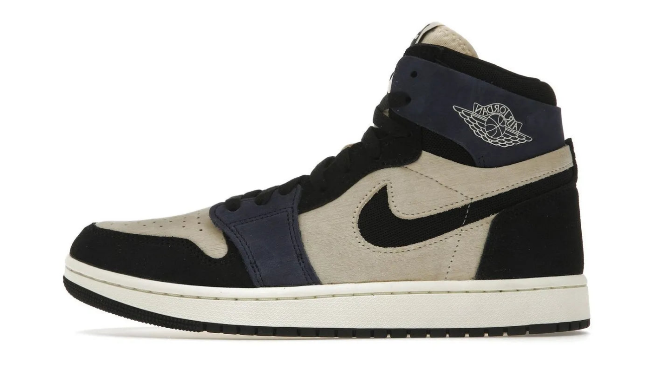 Air Jordan 1 High Zoom Air CMFT 2 Muslin Blackened Blue authentique