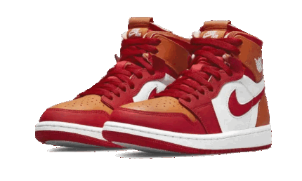 Air Jordan 1 High Zoom Air CMFT Fire Red Hot Curry - vue 2