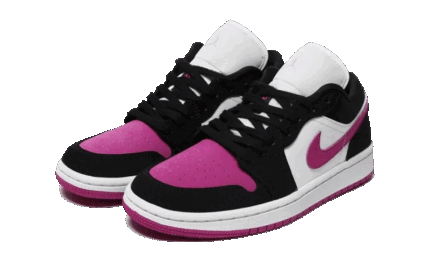 Air Jordan 1 Low Black Cactus Flower - vue 2