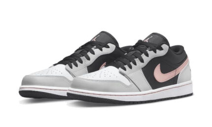 Air Jordan 1 Low Black Grey Pink - vue 2