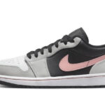Air Jordan 1 Low Black Grey Pink authentique