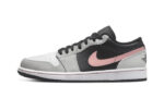 Air Jordan 1 Low Black Grey Pink authentique