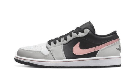 Air Jordan 1 Low Black Grey Pink authentique