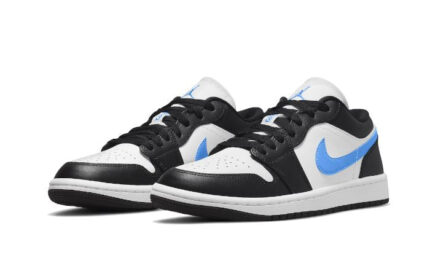 Air Jordan 1 Low Black University Blue - vue 2