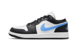 Air Jordan 1 Low Black University Blue authentique