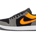 Air Jordan 1 Low Black Vivid Orange authentique