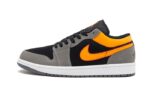 Air Jordan 1 Low Black Vivid Orange authentique