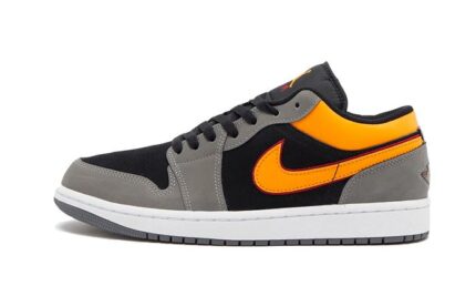 Air Jordan 1 Low Black Vivid Orange authentique