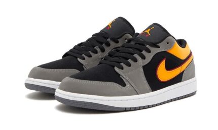 Air Jordan 1 Low Black Vivid Orange - vue 2
