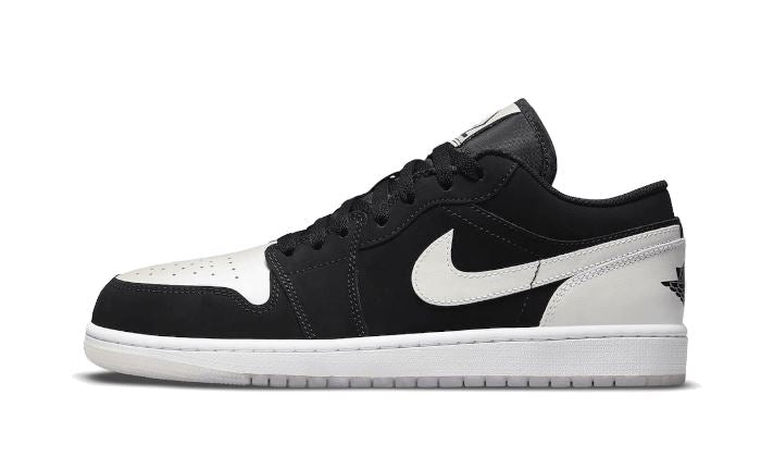 air-jordan-1-low-black-white-diamond-118046 Air Jordan 1 Low Black White Diamond authentique