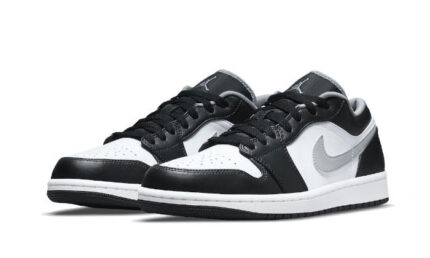 Air Jordan 1 Low Black White Particle Grey - vue 2