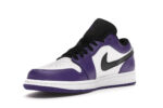 Air Jordan 1 Low Court Purple White - vue 3