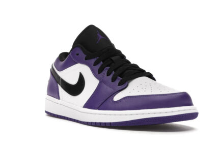 Air Jordan 1 Low Court Purple White - vue 2