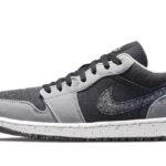 Air Jordan 1 Low Crater Black Grey authentique