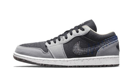 Air Jordan 1 Low Crater Black Grey authentique