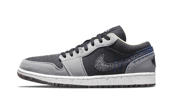 air-jordan-1-low-crater-black-grey-371012 Air Jordan 1 Low Crater Black Grey authentique