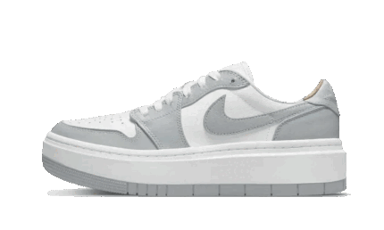 Air Jordan 1 Low Elevate White Grey authentique