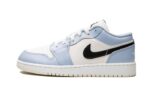 Air Jordan 1 Low Ice Blue Black authentique