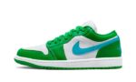 Air Jordan 1 Low Lucky Green Aquatone authentique