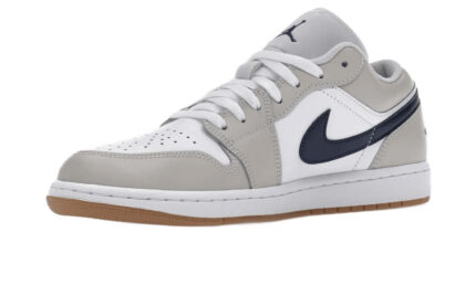 Air Jordan 1 Low Midnight Navy Neutral Grey - vue 2