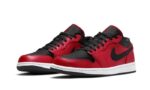 Air Jordan 1 Low Reverse Bred Pebbled Swoosh - vue 2