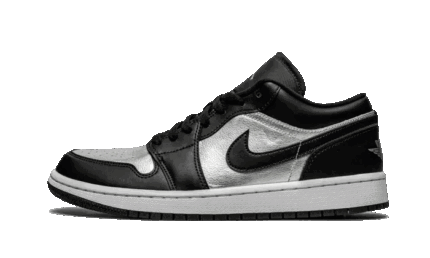 Air Jordan 1 Low SE Black Metallic Silver authentique