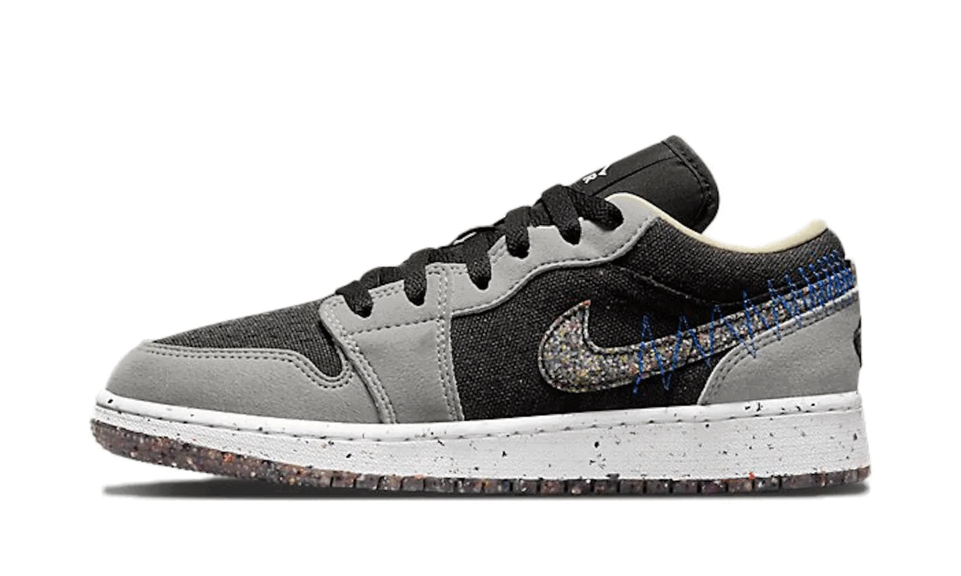 air-jordan-1-low-se-crater-grey-black-957715 Air Jordan 1 Low SE Crater Grey Black authentique