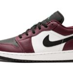 Air Jordan 1 Low SE Dark Beetroot Black Roma Green authentique