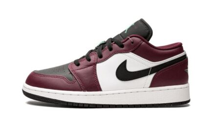 Air Jordan 1 Low SE Dark Beetroot Black Roma Green authentique
