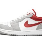Air Jordan 1 Low SE Light Smoke Grey Gym Red authentique