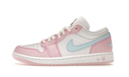 Air Jordan 1 Low SE Paw Print Pink Foam authentique