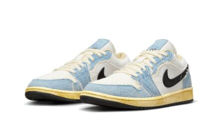Air Jordan 1 Low SE WRMK Sashiko Denim - vue 2