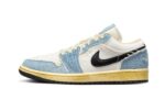 Air Jordan 1 Low SE WRMK Sashiko Denim authentique