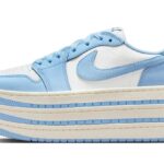Air Jordan 1 Low Triple Stack Psychic Blue White authentique