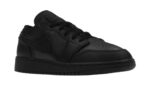 Air Jordan 1 Low Tumbled Leather Black - vue 5