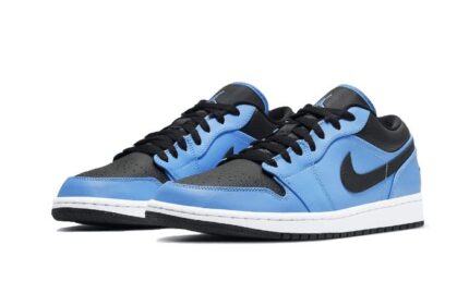 Air Jordan 1 Low University Blue Black - vue 2
