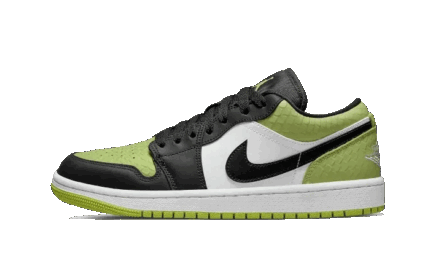 Air Jordan 1 Low Vivid Green Snakeskin authentique