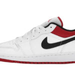 Air Jordan 1 Low White Gym Red authentique