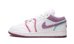 Air Jordan 1 Low White Light Bordeaux authentique