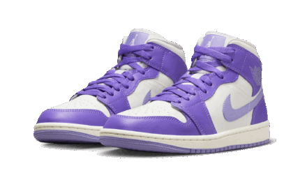 Air Jordan 1 Mid Action Grape - vue 2