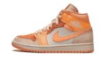 Air Jordan 1 Mid Apricot Orange authentique