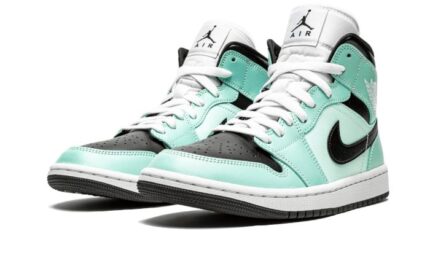 Air Jordan 1 Mid Aqua Blue Tint - vue 2