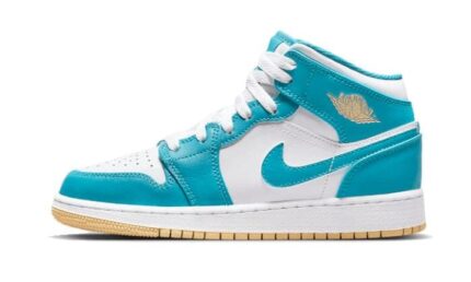 Air Jordan 1 Mid Aquatone - vue 2