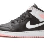 Air Jordan 1 Mid Arctic Pink Black authentique