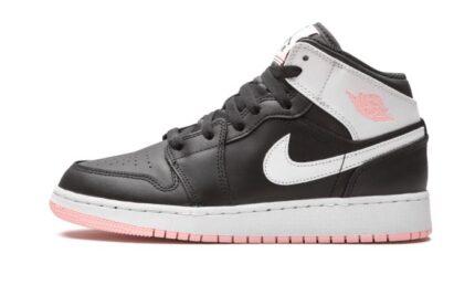 Air Jordan 1 Mid Arctic Pink Black authentique