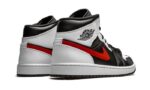 Air Jordan 1 Mid Black Chile Red White - vue 3