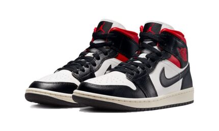Air Jordan 1 Mid Black Gym Red - vue 2