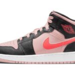 Air Jordan 1 Mid Black Pink Crimson authentique