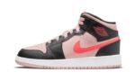 Air Jordan 1 Mid Black Pink Crimson authentique