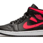 Air Jordan 1 Mid Black Siren Red authentique